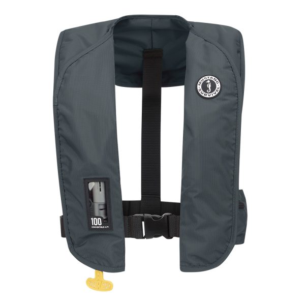 Mustang MIT 100 Convertible Inflatable PFD - Admiral Grey - Image 2