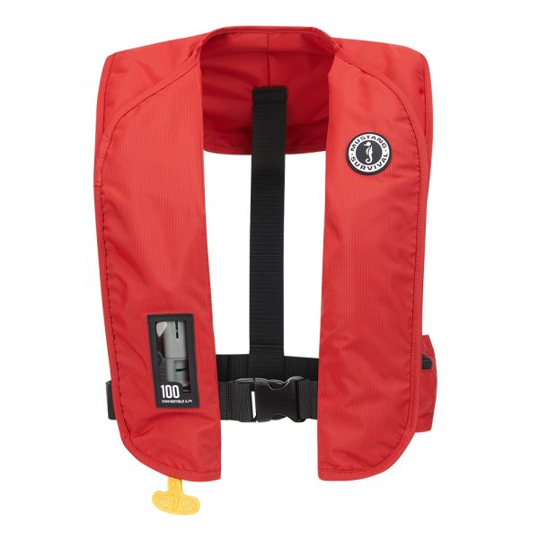 Mustang MIT 100 Convertible Inflatable PFD - Red - Image 2