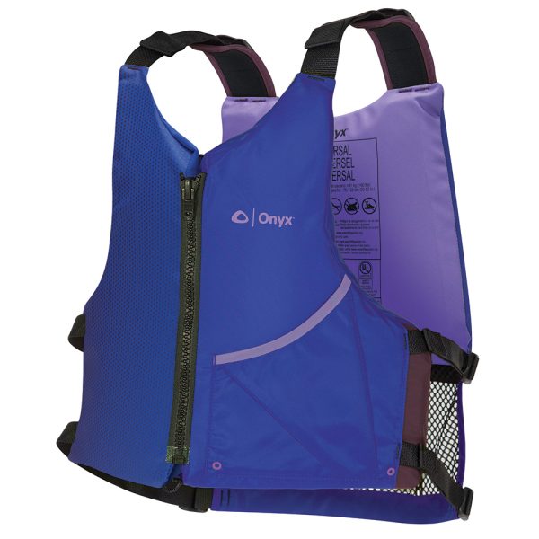 Onyx Universal Paddle PFD Life Jacket - Adult - Blue/Purple - Image 2