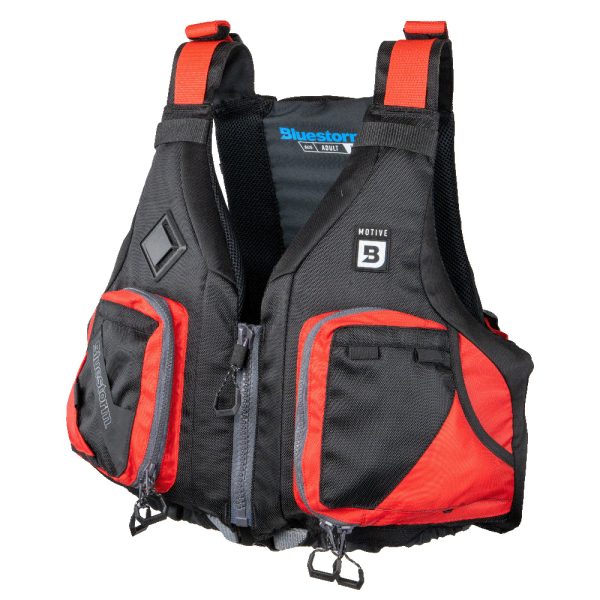 Bluestorm Motive Kayak Fishing Vest - Nitro Red - L/XL - Image 2