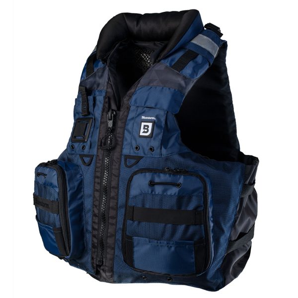 Bluestorm Classic Adult Fishing Life Jacket - Deep Blue - S/M - Image 2
