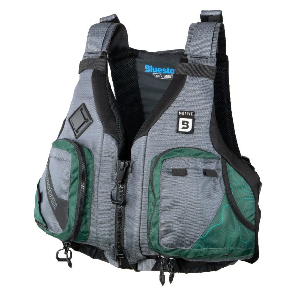 Bluestorm Motive Kayak Fishing Vest - Hunter Green - 2XL/3XL - Image 2