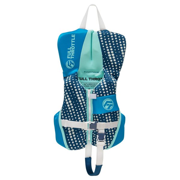 Full Throttle Infant Rapid-Dry Flex-Back Life Jacket - Aqua - Image 2