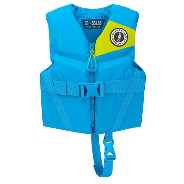 Mustang Child Rev Foam Life Vest - Azure Blue - Image 2