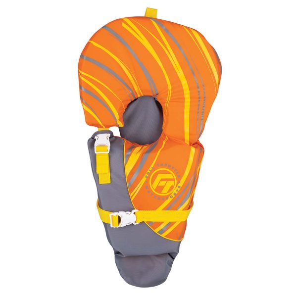 Full Throttle Baby-Safe Vest - Infant to 30lbs - Orange/Grey - Image 2
