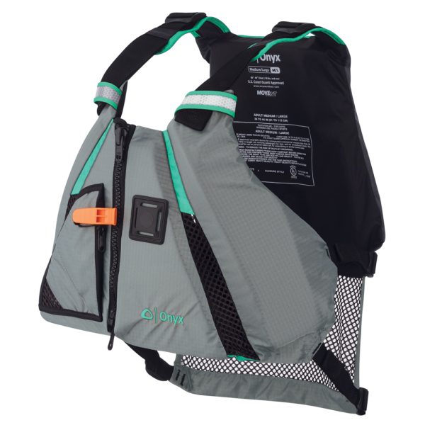 Onyx MoveVent Dynamic Paddle Sports Life Vest - XL/2XL - Aqua - Image 2