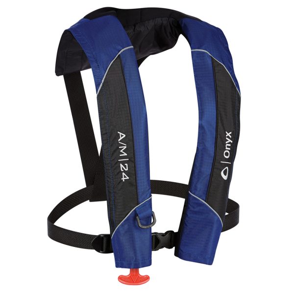 Onyx A/M-24 Automatic/Manual Inflatable PFD Life Jacket - Blue - Image 2