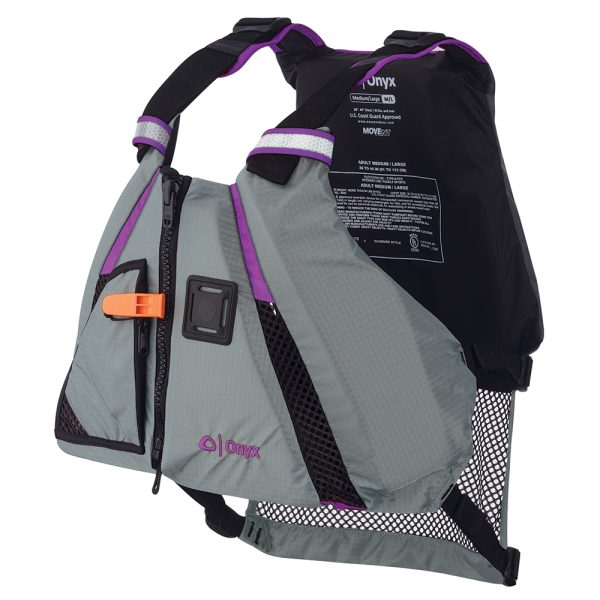 Onyx MoveVent Dynamic Paddle Sports Vest - Purple/Grey - XL/2XL - Image 2