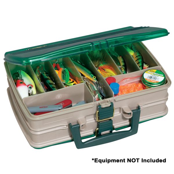Plano Double-Sided 20-Compartment Satchel - Sandstone/Green - Image 2