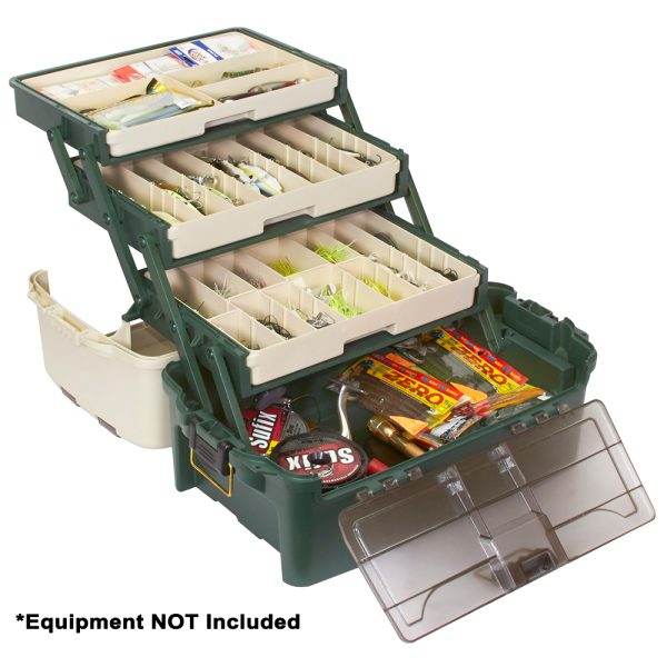 Plano Hybrid Hip 3-Tray Tackle Box - Forest Green - Image 2