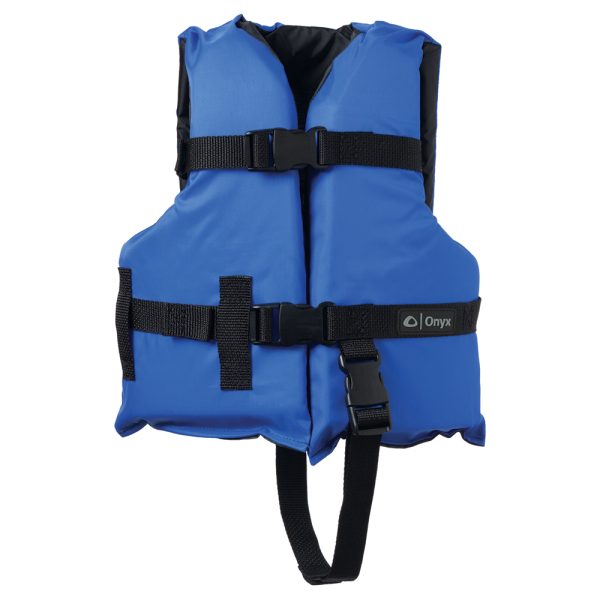 Onyx Nylon General Purpose Life Jacket - Child 30-50lbs - Blue - Image 2