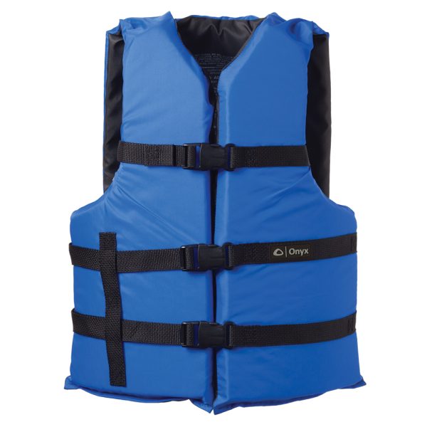 Onyx Nylon General Purpose Life Jacket - Adult Universal - Blue - Image 2