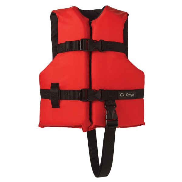 Onyx Nylon General Purpose Life Jacket - Child 30-50lbs - Red - Image 2