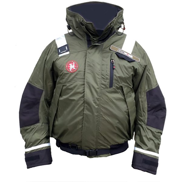First Watch AB-1100 Flotation Bomber Jacket - Green - Medium - Image 2