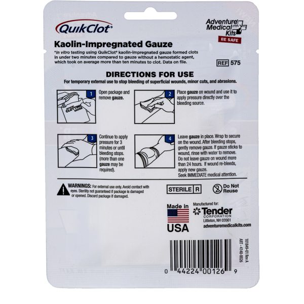 QuikClot Advanced Clotting Gauze - 3" x 4' - Image 2