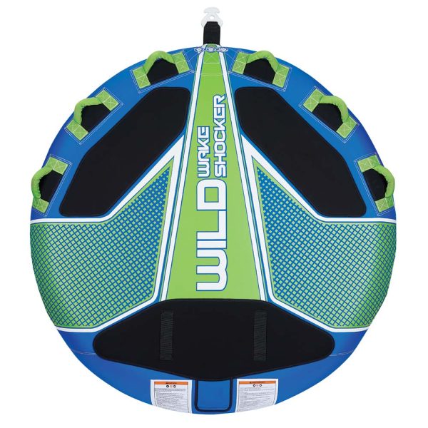 Full Throttle Wild Wake Shocker Towable Tube - 3 Rider - Blue - Image 2