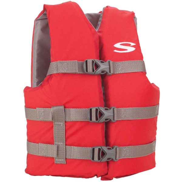 Stearns Youth Classic Vest Life Jacket - 50-90lbs - Red/Grey - Image 2
