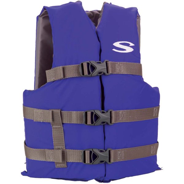 Stearns Youth Classic Vest Life Jacket - 50-90lbs - Blue/Grey - Image 2