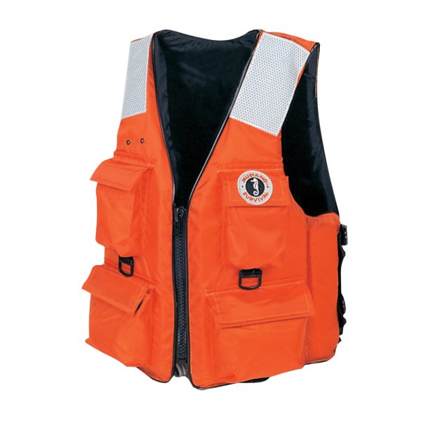 Mustang 4-Pocket Flotation Vest - Orange - XXL - Image 2