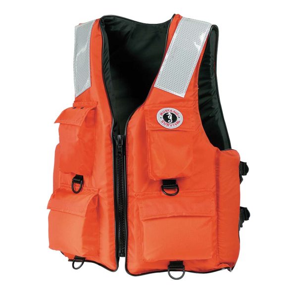 Mustang 4-Pocket Flotation Vest - Orange - XXXL - 7XL - Image 2