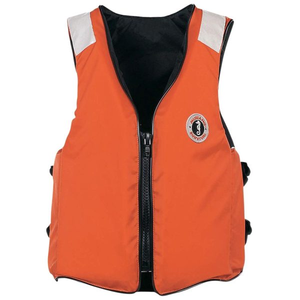 Mustang Classic Industrial Flotation Vest w/SOLAS Tape - Orange - XL - Image 2