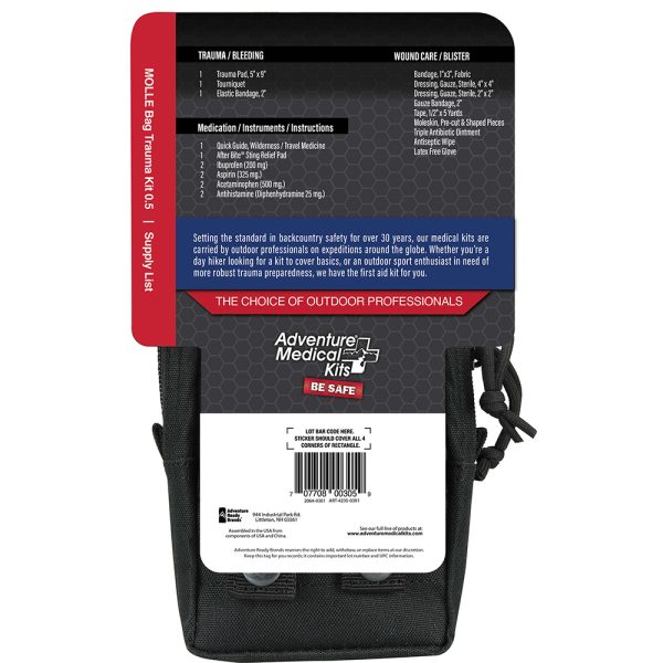 Adventure Medical MOLLE Trauma Kit .5 - Black - Image 2