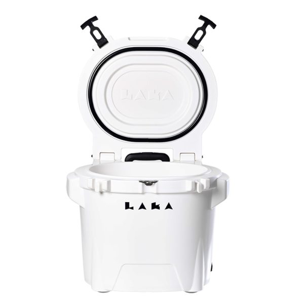LAKA Coolers 30 Qt Cooler w/Telescoping Handle & Wheels - White - Image 2