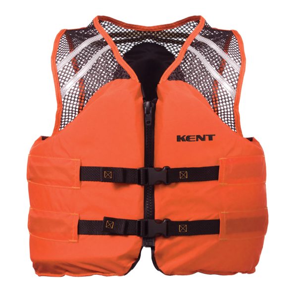 Kent Mesh Classic Commercial Vest - Large - Orange - Image 2