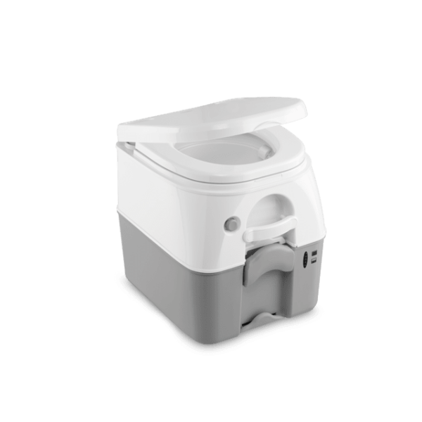 Dometic 975 Portable Toilet w/Mounting Brackets - 5 Gallon - Grey