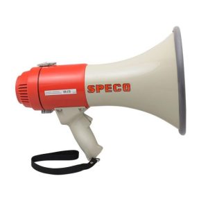 Speco ER370 Deluxe Megaphone w/Siren - Red/Grey - 16W