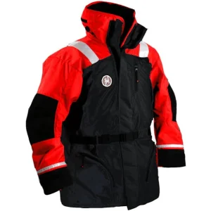 First Watch AB-1100 Flotation Bomber Jacket - Red/Black - Medium