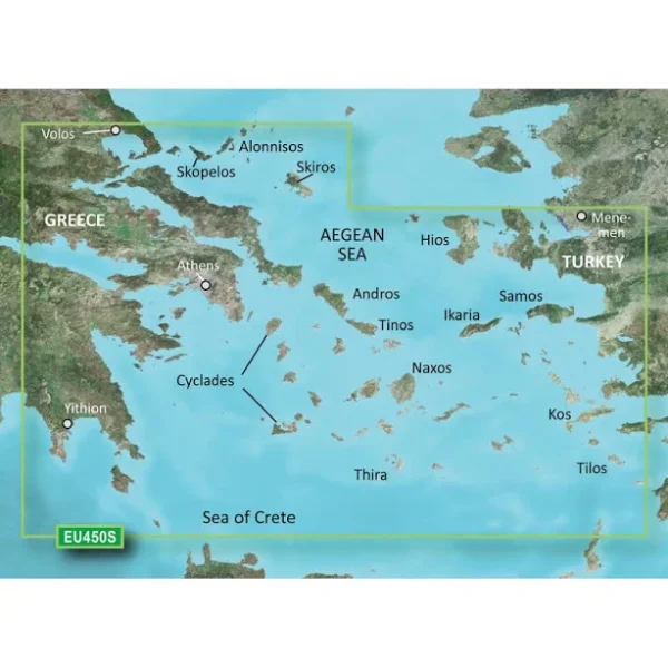 Garmin BlueChart® g3 Vision® HD - VEU450S - Athens & Cyclades - microSD™/SD™