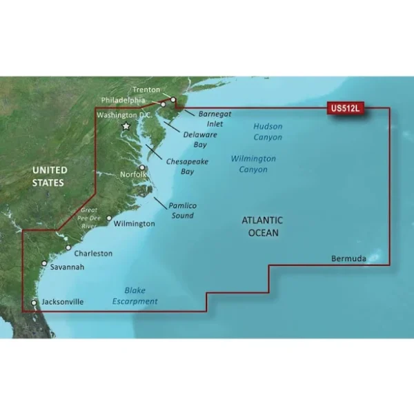 Garmin BlueChart® g3 Vision® HD - VUS513L - Jacksonville - Bahamas - microSD™/SD™